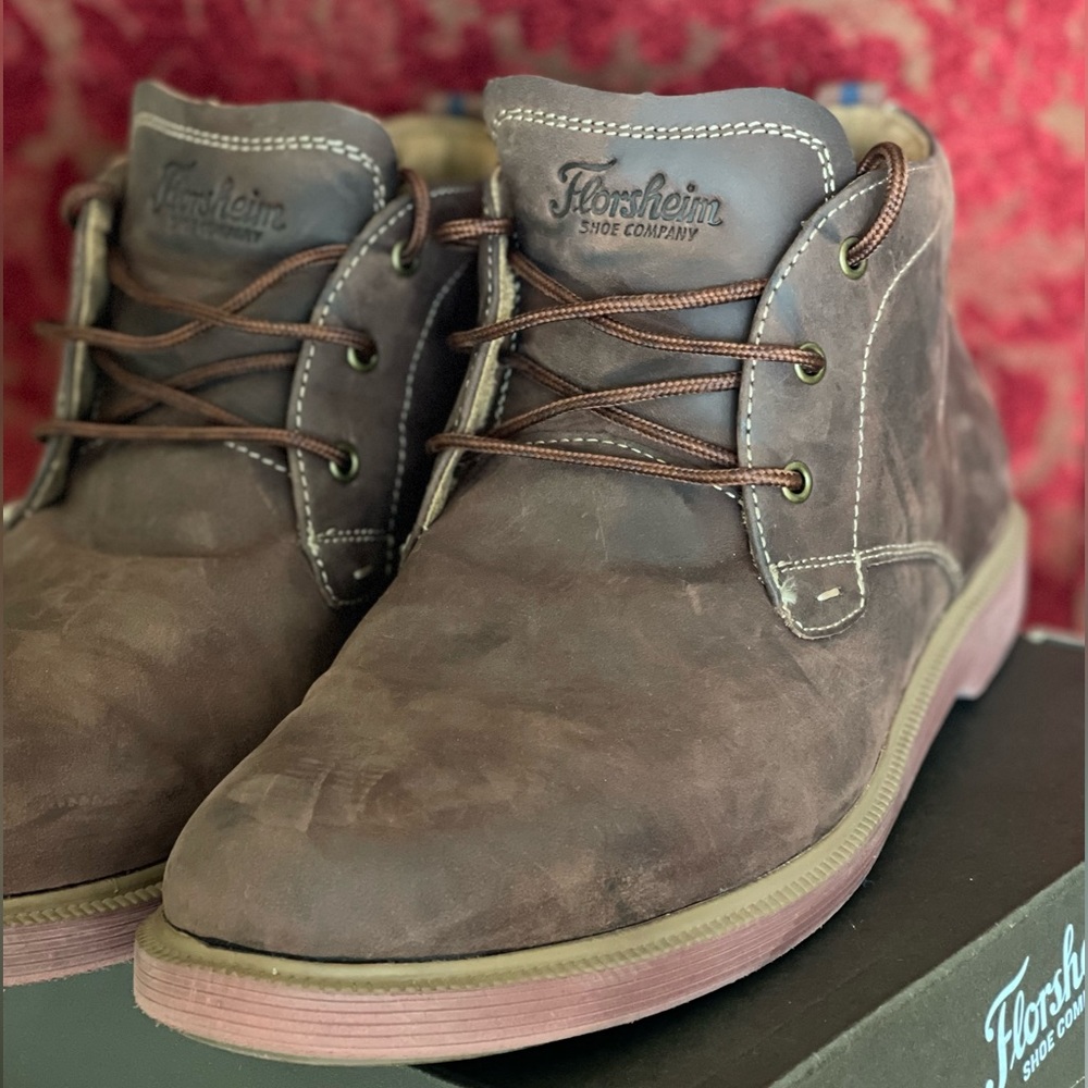 Florsheim leather boots Boys size 7